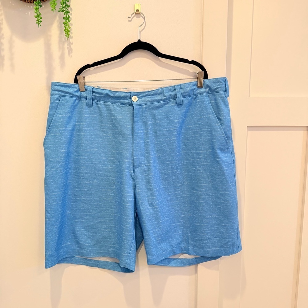 Reebok Golf Men's Big & Tall Light Blue Athletic Lightweight Shorts Size 46